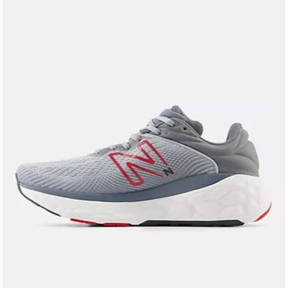 Size 10.5 - New Balance Fresh Foam X 840v1 Aluminum Grey Red - Picture 3 of 5
